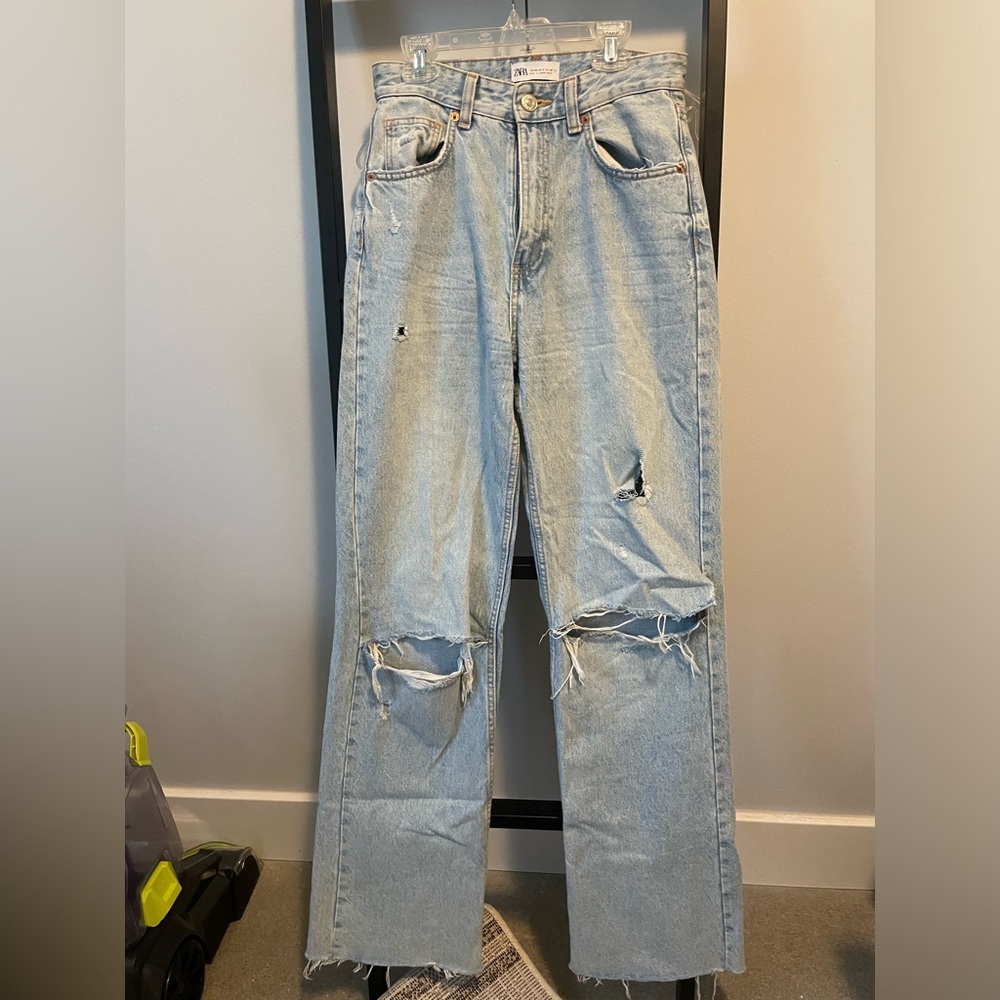 Zara distress jeans